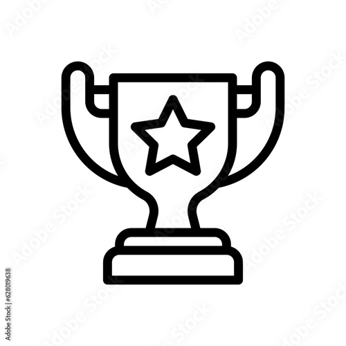 trophy line icon