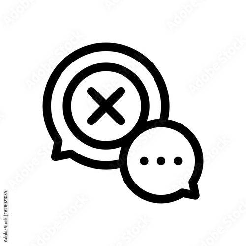 bad feedback line icon