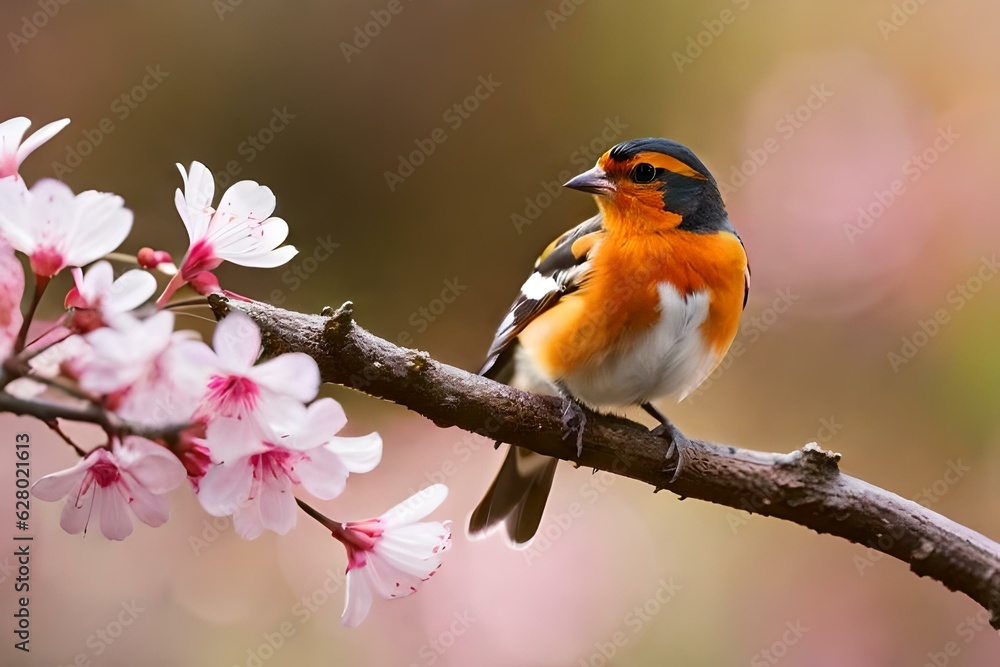 Fototapeta premium robin on branch