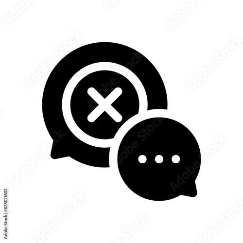 bad feedback glyph icon