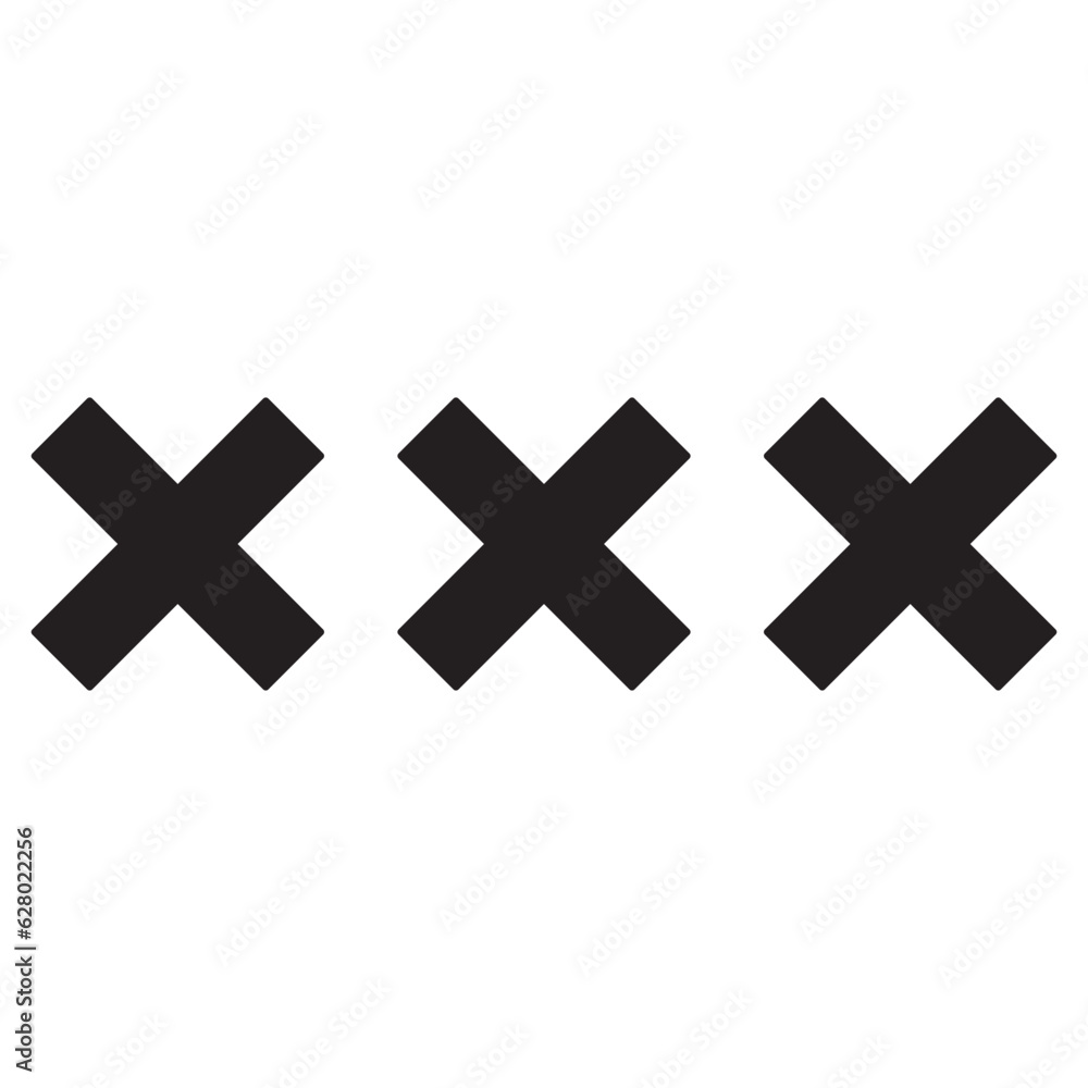 Obraz premium Geometric shape element tic tac toe isolated