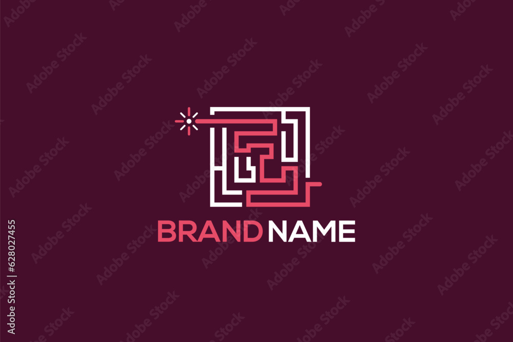 Maze Logo Design - Logo Design Template Maze Logo Design - Logo Design Template