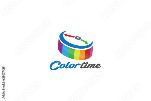 Time Logo Design - Clock Logo Design Template