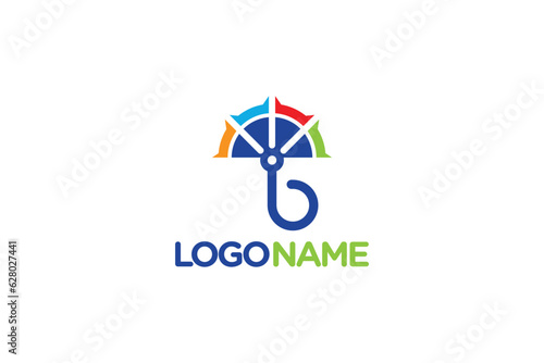 Free Download Umbrella Logo Design - Logo Design Template - GFXLoad