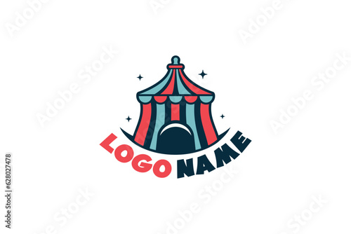 Tent Logo Design - Circus Logo Design Template