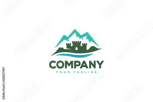 Wallpaper Mural Castle Logo Design - Mountain Logo Design Template Torontodigital.ca