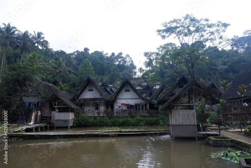 A view of the traditional village of Kampung Naga in Tasik Malaya, West Java