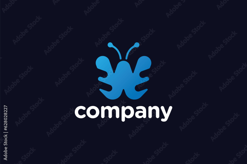 Butterfly Logo Design - Insect Logo Design Template