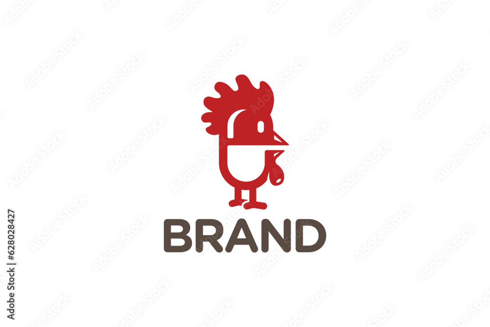 Obraz premium Bird Logo Design - Bird Logo Design Template