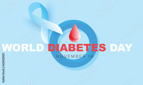 World Diabetes Day. background, banner, card, poster, template. Vector illustration.
