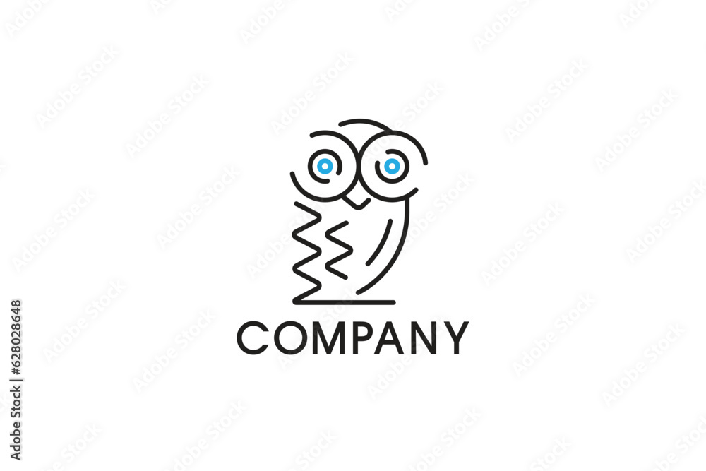 Logo Design of an Owl - Logo Design Template Logo Design of an Owl - Logo Design Template