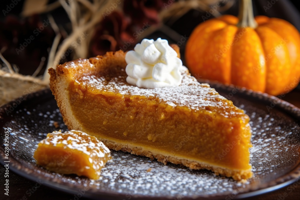 classic pumpkin pie with a homemade crust and decorative edges