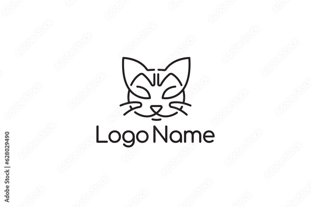 Logo Design of a cat - Cat Logo Design Template Logo Design of a cat - Cat Logo Design Template