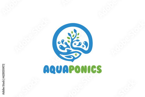 Creative logo design of a fish shaped like a - Fish Logo Design Template