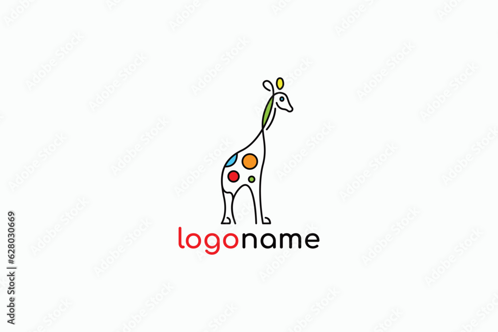 Giraffe Logo Design - Animal Logo Design Template Giraffe Logo Design - Animal Logo Design Template