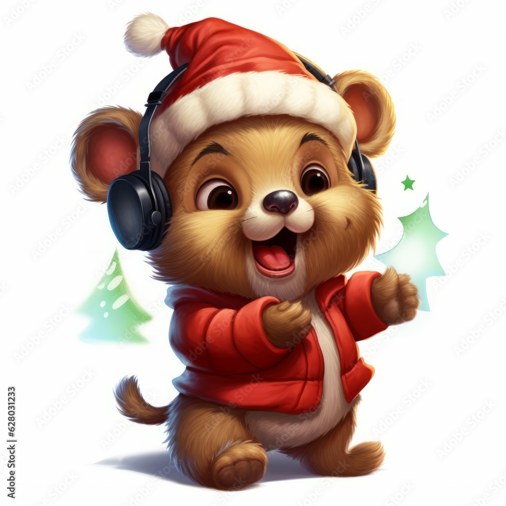 Christmas Themed Character Graphics Element created with Generative AI Christmas Themed Character Graphics Element created with Generative AI