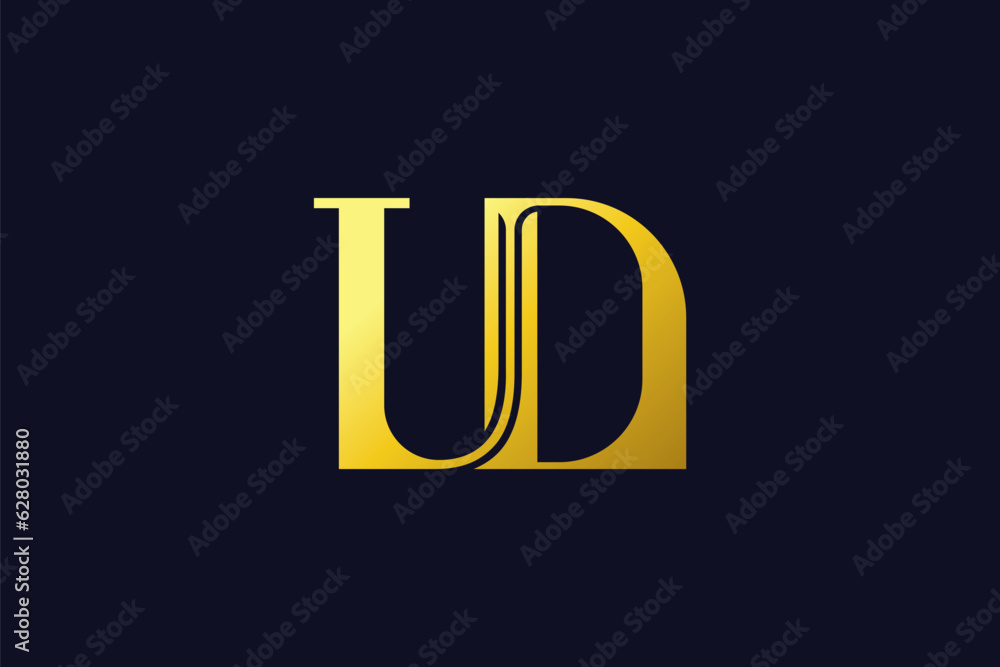 UD Monogram Logo Design - DU Monogram Logo Design Stock Vector | Adobe ...