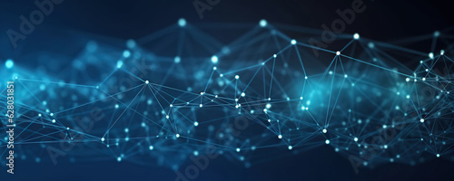 Wallpaper Mural Abstract digital background. Data universe illustration. Ideal for depicting network abilities, technological processes, digital storages, science, education, etc. Torontodigital.ca