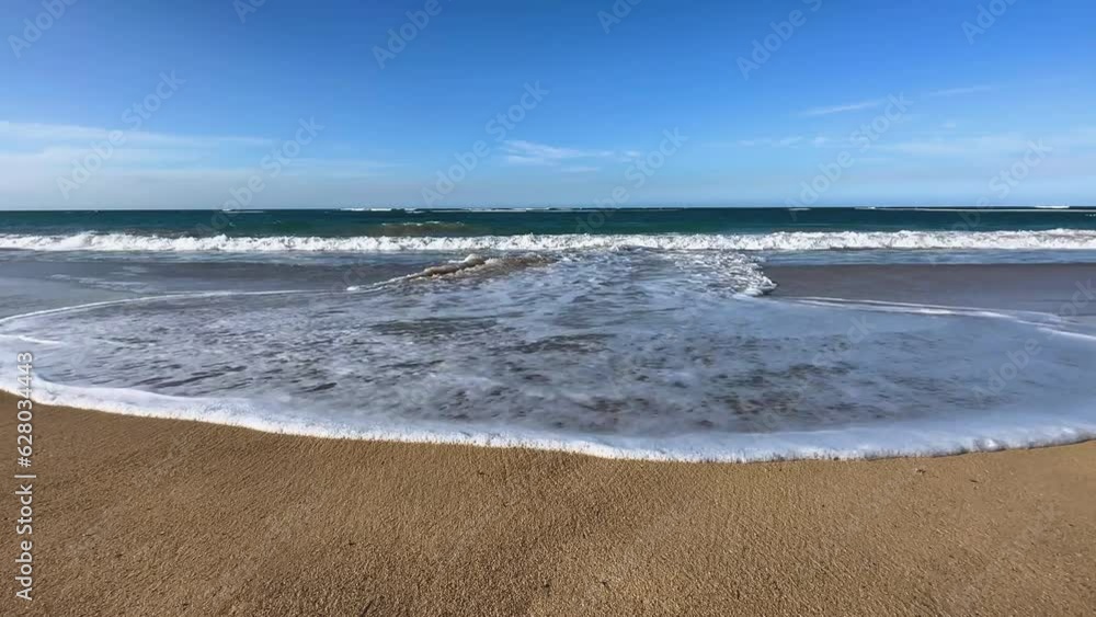 waves rolling onto shore on the island of Hispaniola waves rolling onto shore on the island of Hispaniola