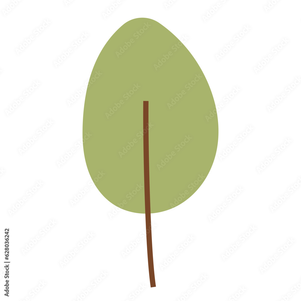 Flat Leaf Illustration Flat Leaf Illustration