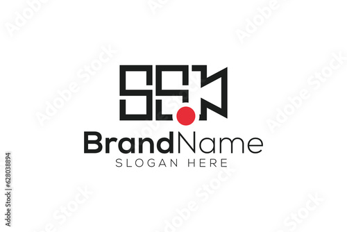 Trendy and Professional letter s s video film camera logo design vector template