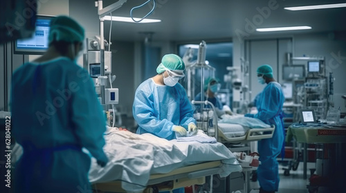 Nurse Assisting Patients in the ER