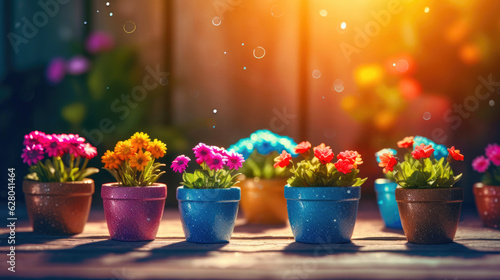 Sun-Kissed Garden and Pots