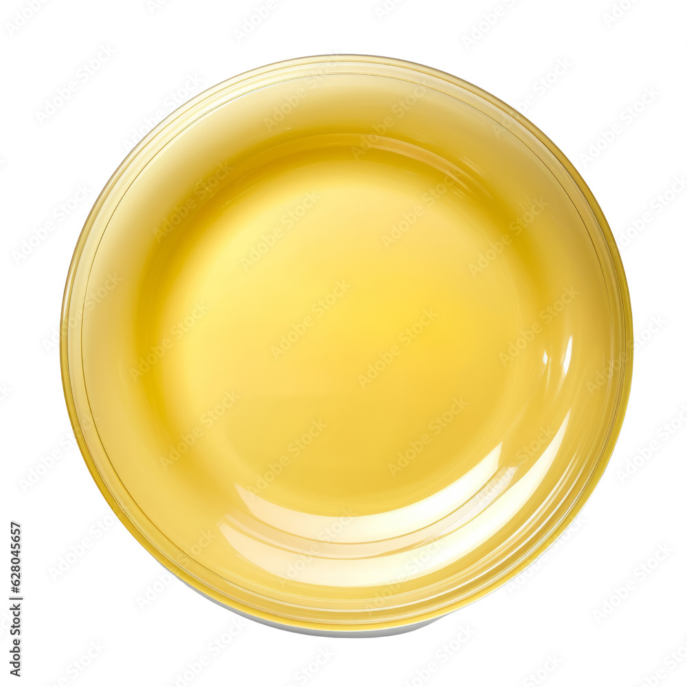 yellow plate isolated on transparent background cutout yellow plate isolated on transparent background cutout