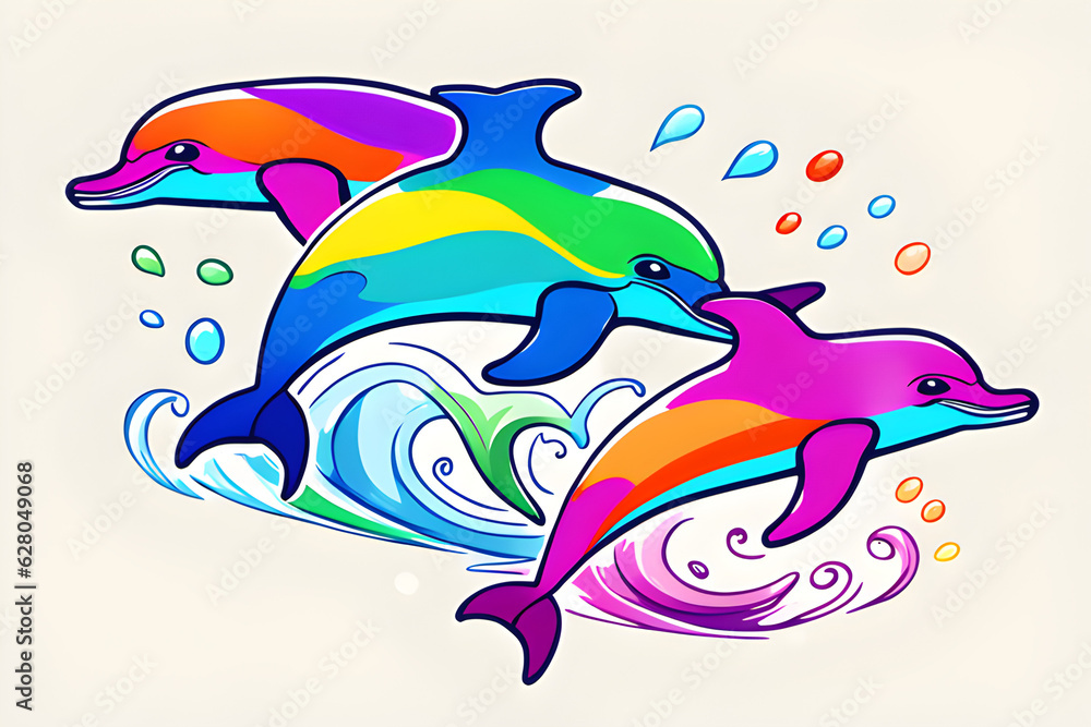 dolphin. Generative AI dolphin. Generative AI