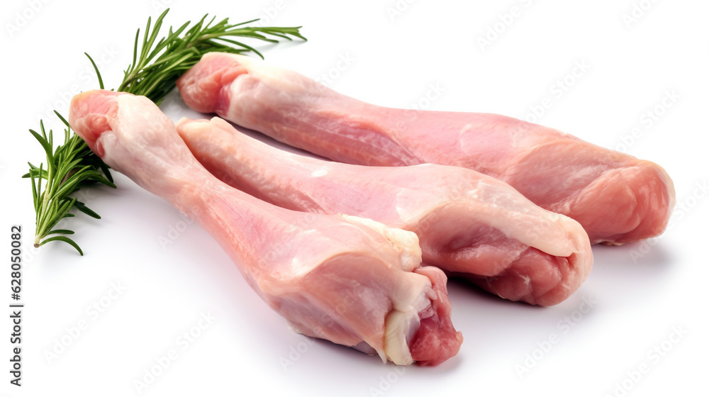 raw chicken on a wooden board. Generative Ai. raw chicken on a wooden board. Generative Ai.