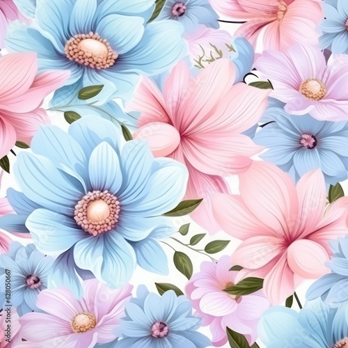 seamless pattern with flowers © hay