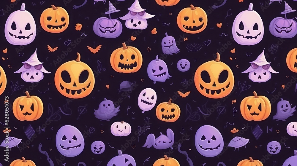 halloween pumpkins background