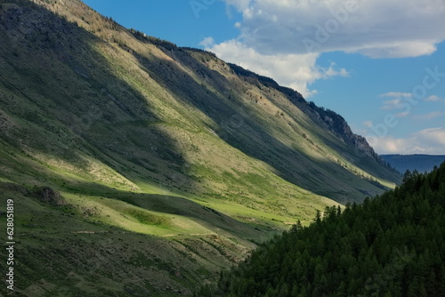 Valley of the Chuya River in the vicinity of the village of Chibit, Altai. photo