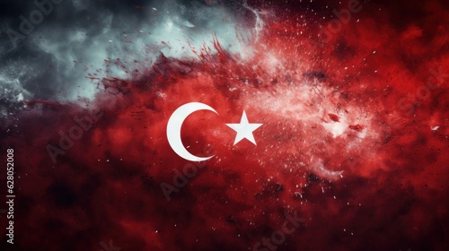 Red Turkish flag