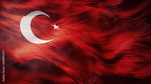 Red Turkish flag