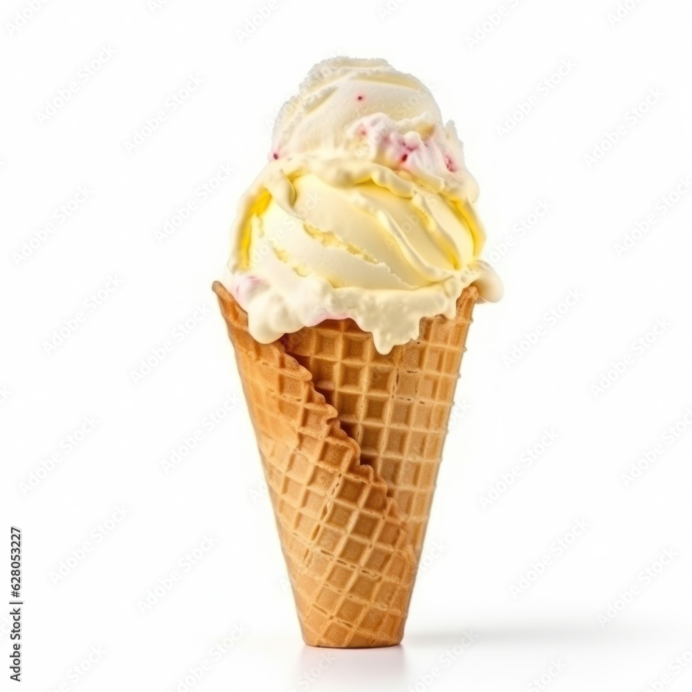 Ice cream cone isolated