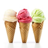 Ice cream cone isolated