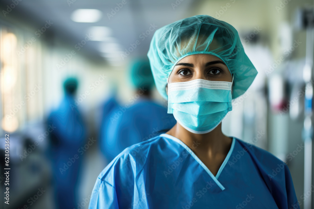 A doctor working in a hospital, saving lives A doctor working in a hospital, saving lives