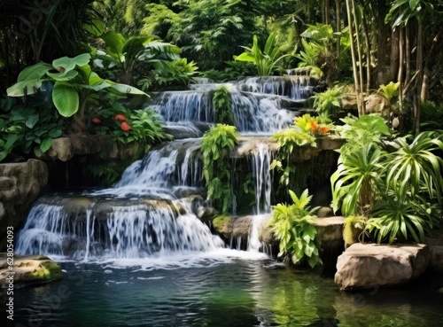 Natural waterfall background
