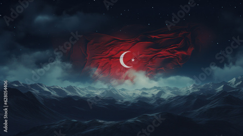 Red Turkish flag