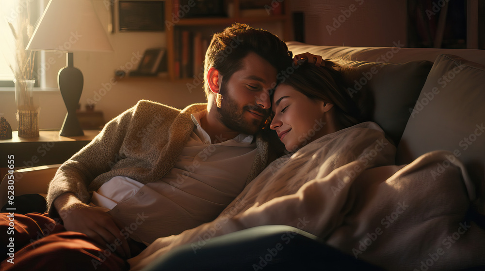 Couple falling asleep at tv Couple falling asleep at tv