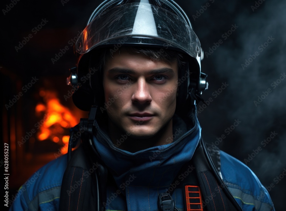 Man fire fighter Man fire fighter