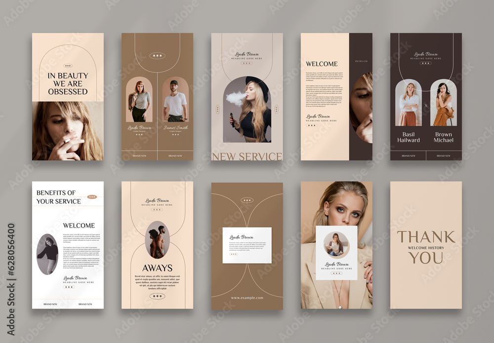 Fashion Social Media Post Layout Stock Template | Adobe Stock