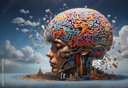 Overthinking, mental health, brain thinking