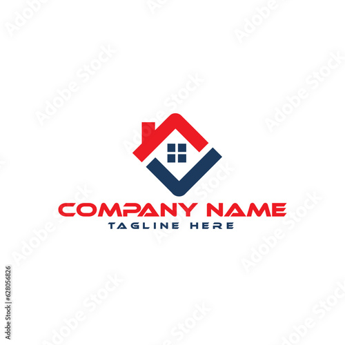 Construction logo design template. building Abstract 
