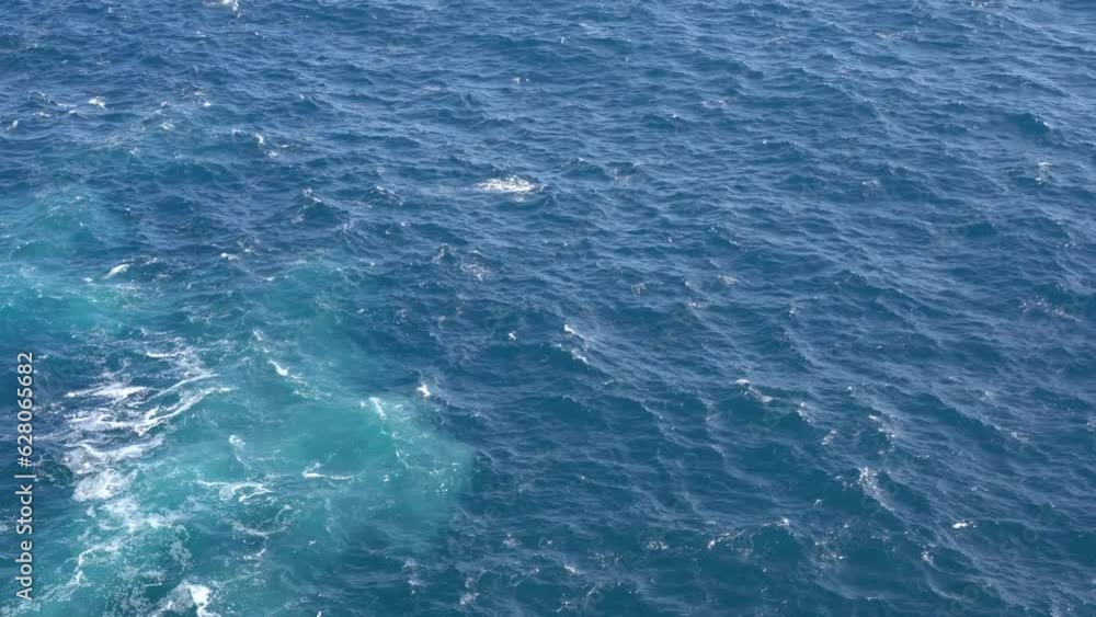 Waves on the sea. View from above on Ligurian Sea in Portofino Waves on the sea. View from above on Ligurian Sea in Portofino