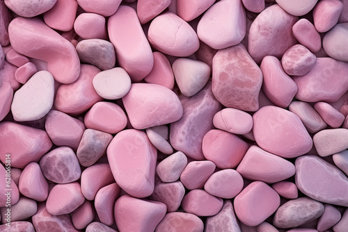 Pebbles stones background with pink toned