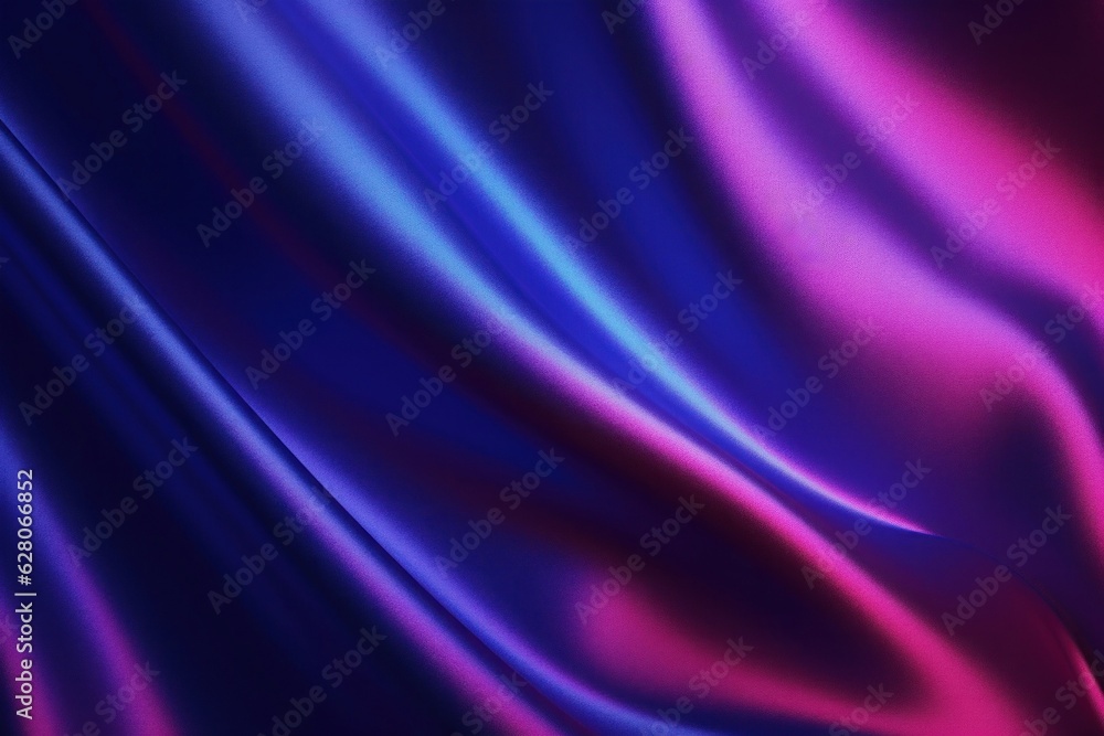 Black blue violet purple maroon red magenta silk satin. Color gradient. Colorful abstract background. Drapery, curtain. Soft folds. Shiny fabric. Glow, Generative AI - obrazy, fototapety, plakaty 