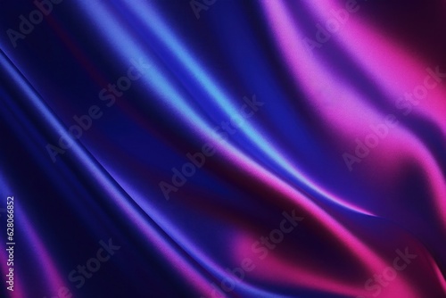 Black blue violet purple maroon red magenta silk satin. Color gradient. Colorful abstract background. Drapery, curtain. Soft folds. Shiny fabric. Glow, Generative AI