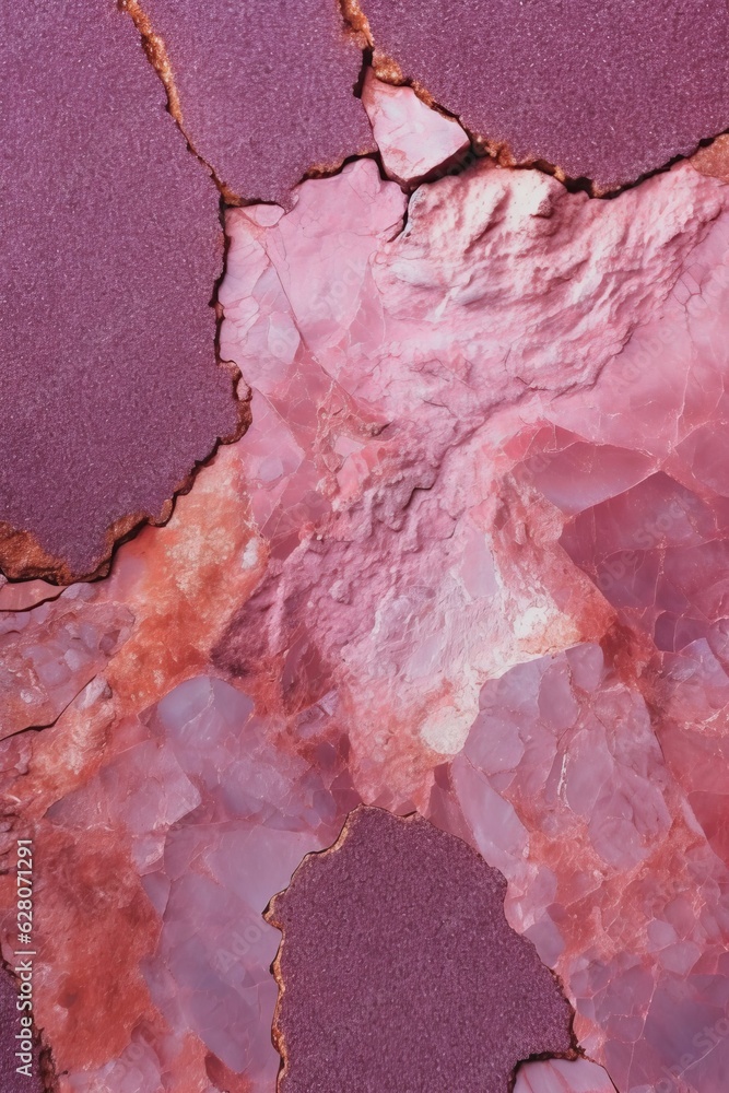 Rosy Rocks Closeup - AI Generated